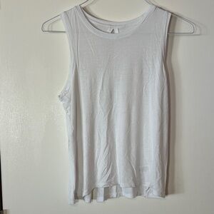 Halogen White Sleeveless Tank Top